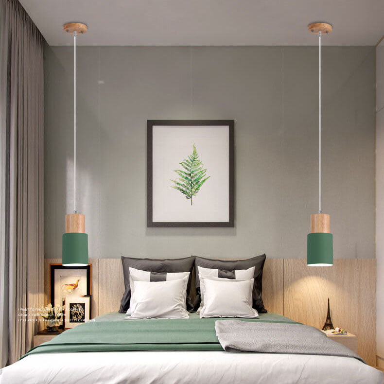 Niki | Metal Wood Pendant Light | Modern Industrial Design