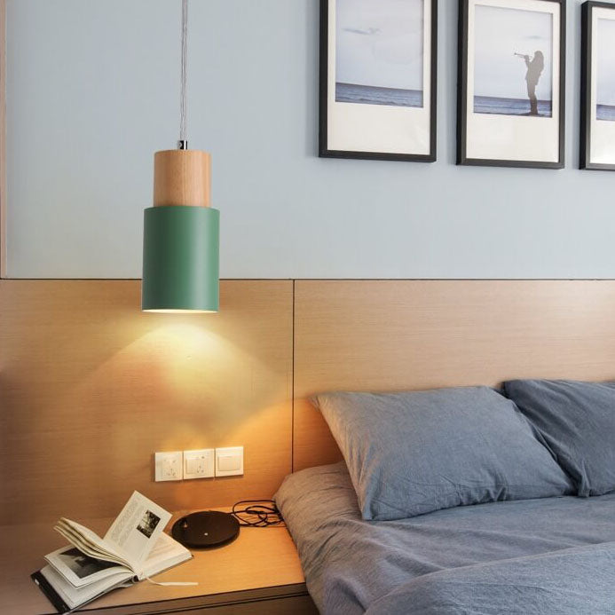 Niki | Metal Wood Pendant Light | Modern Industrial Design
