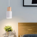 Niki | Metal Wood Pendant Light | Modern Industrial Design