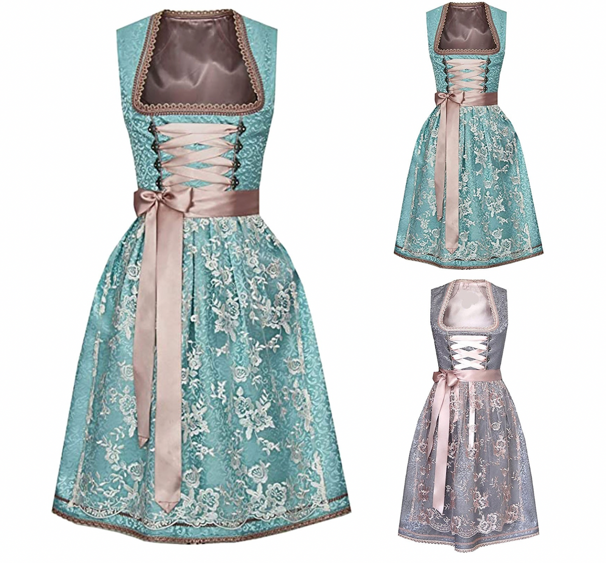 Niki | Women's Ornate Lace Tracht Dress