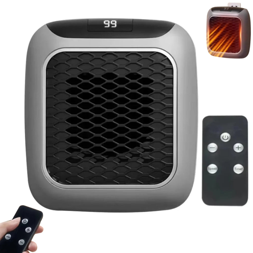 Mini Electric Heater Compact Fan Heater with Remote Control