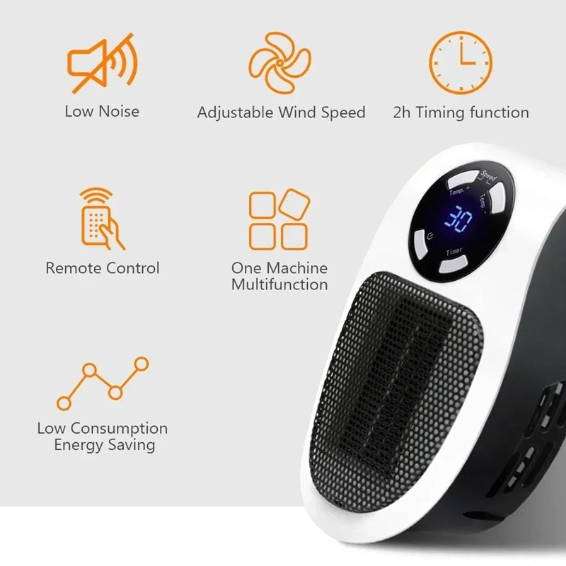 Niki | Mini Portable Heater with LED Display and Smart Temperature Control