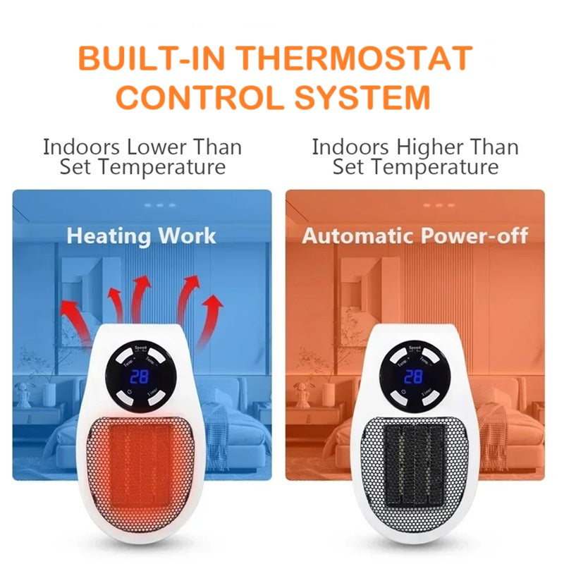 Niki | Mini Portable Heater with LED Display and Smart Temperature Control