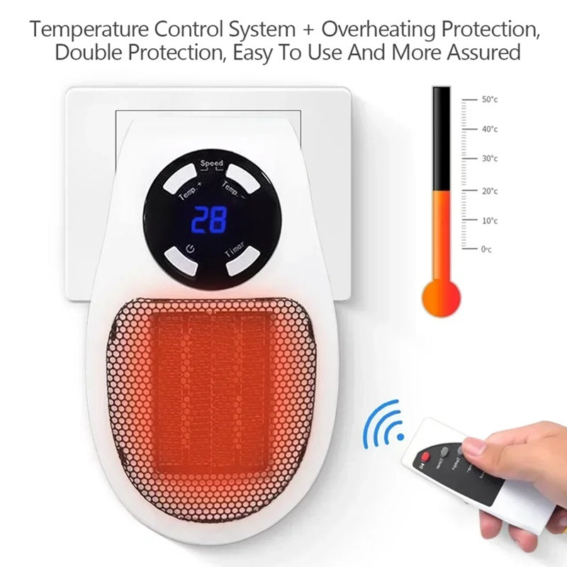 Niki | Mini Portable Heater with LED Display and Smart Temperature Control