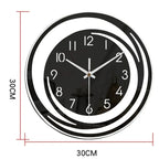 Niki | Modern Circular Wall Clock with Abstract Design