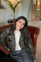 Niki | Women's Edgy Cropped Biker Jacket