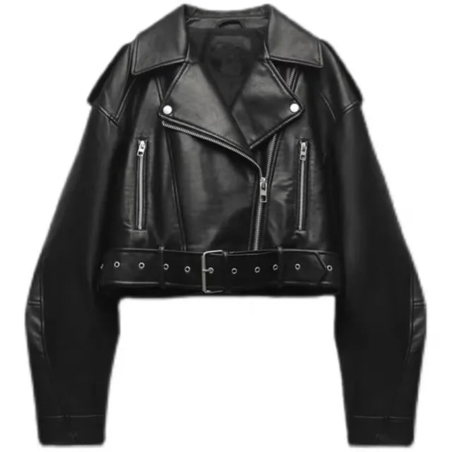 Niki | Women's Edgy Cropped Biker Jacket