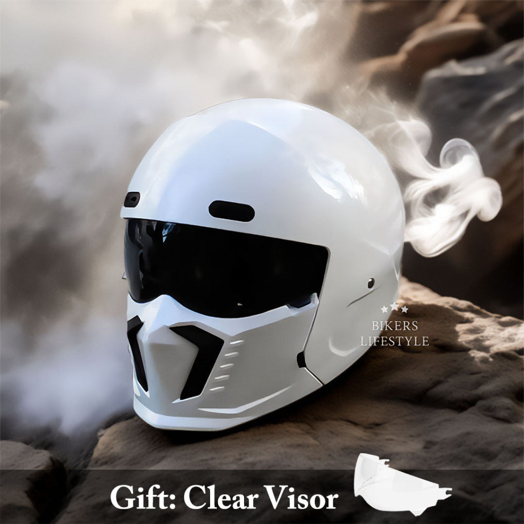 Niki | Full Face Motorcycle Helmet with Protective Chin Bar