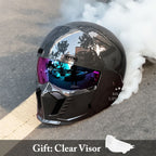 Niki | Full Face Motorcycle Helmet with Protective Chin Bar