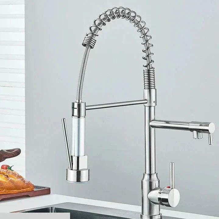 Niki | NickelFlex Kitchen Faucet | 360° Rotation | Stainless Steel