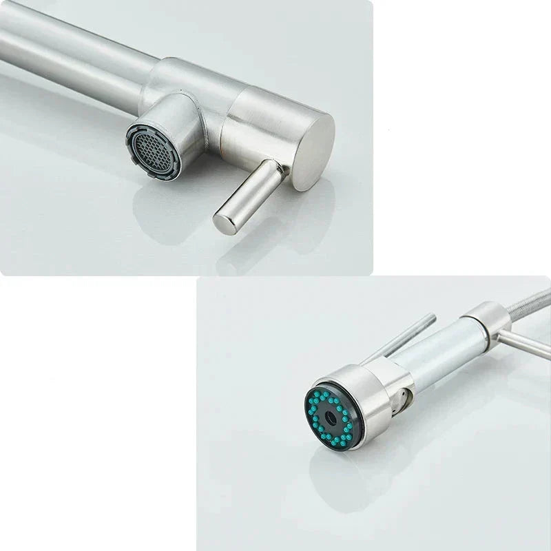 Niki | NickelFlex Kitchen Faucet | 360° Rotation | Stainless Steel