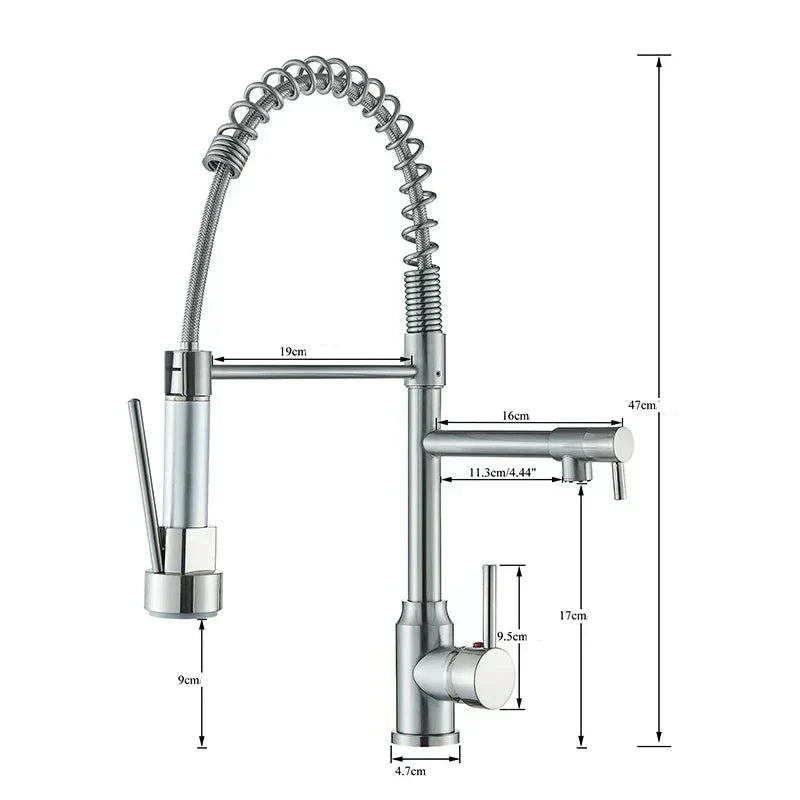 Niki | NickelFlex Kitchen Faucet | 360° Rotation | Stainless Steel