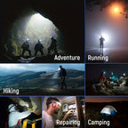 Niki | 1500 Lumen Wide-Beam Headband Light for Outdoors
