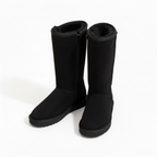 Niki | Nina | Waterproof Suede Boots with Sheepskin & Side Zip