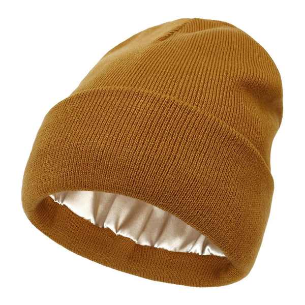 Niki | Noor Silk Winter Hat – Wool & Silk – Anti-Frizz Hair Protection