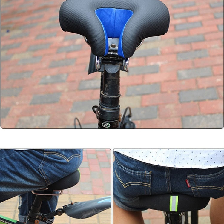 Niki | Noseless Bicycle Seat Mountain Bike Thick Soft Padding (Black)