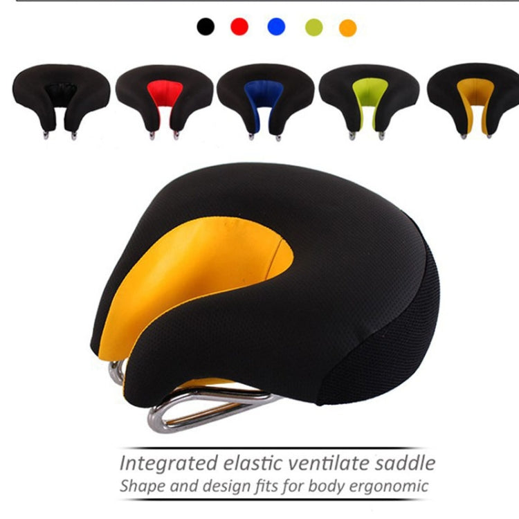 Niki | Noseless Bicycle Seat Mountain Bike Thick Soft Padding (Black)