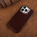 Niki | Leather Oil Wax iPhone Case - Genuine Material