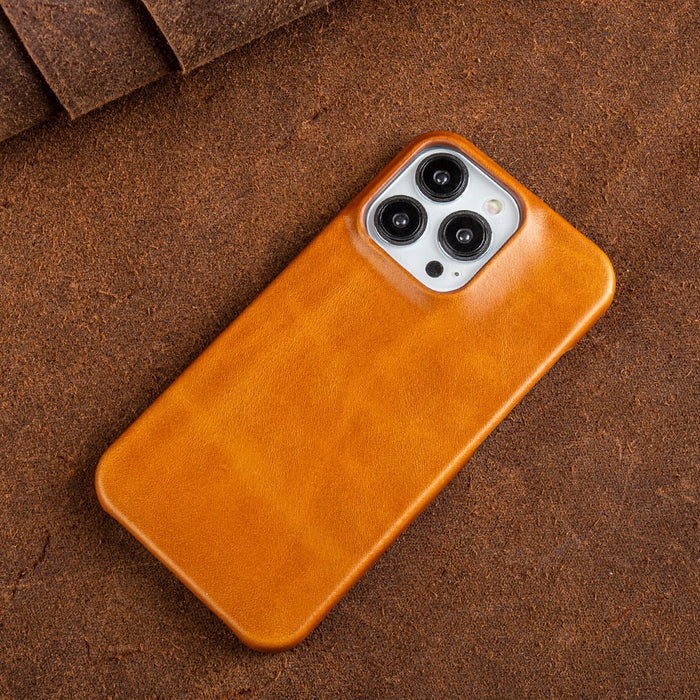 Niki | Leather Oil Wax iPhone Case - Genuine Material