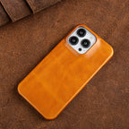 Niki | Leather Oil Wax iPhone Case - Genuine Material