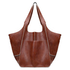 Niki | Oversized Leather Weekend Bags