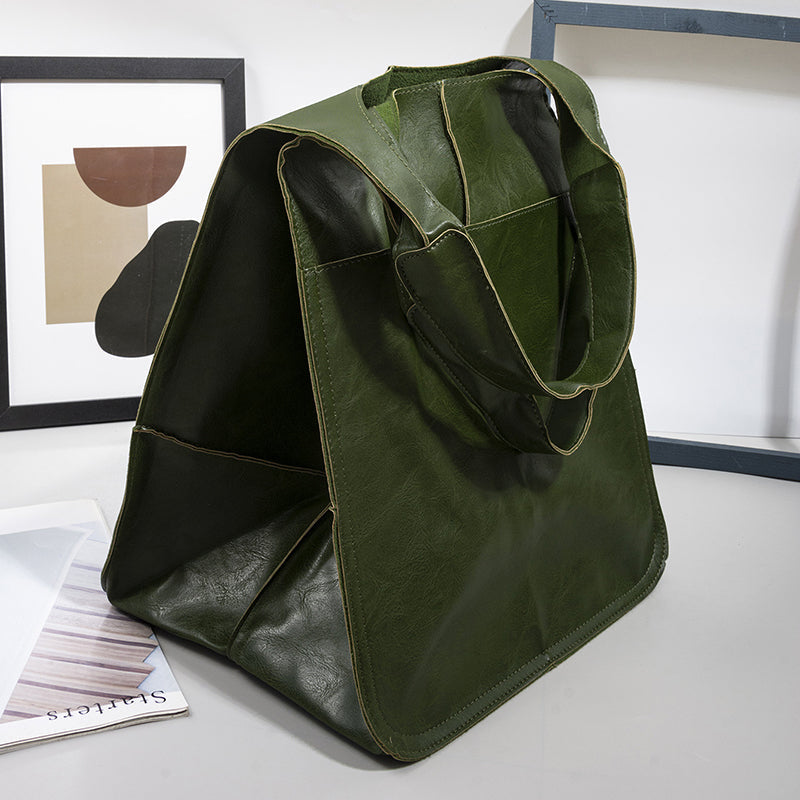 Niki | Oversized Leather Weekend Bags