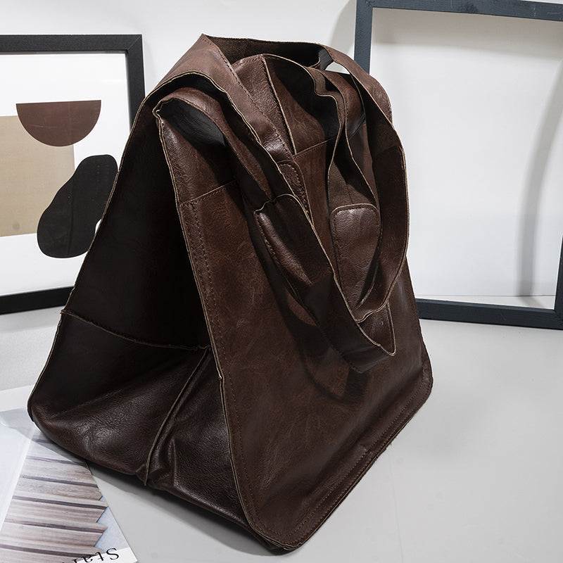 Niki | Oversized Leather Weekend Bags