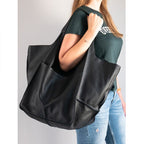 Niki | Oversized Leather Weekend Bags