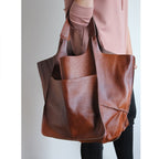 Niki | Oversized Leather Weekend Bags