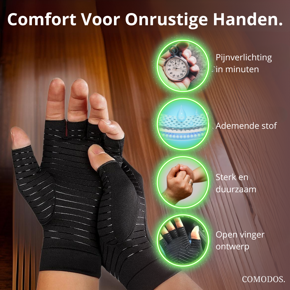 Niki | Fingerless Compression Gloves for Hand Pain Relief