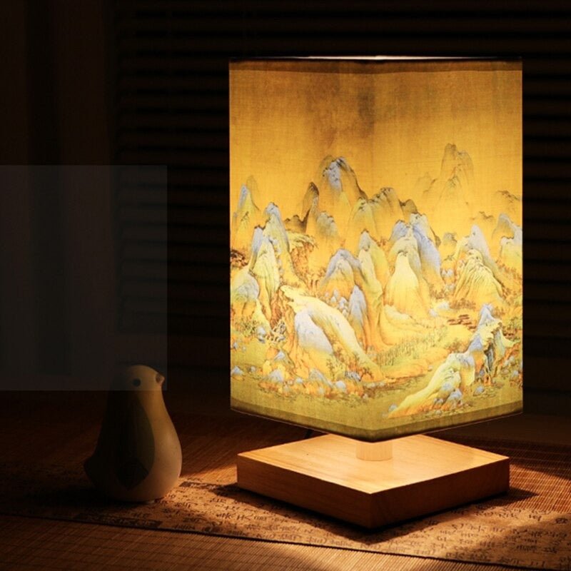 Niki | Paper Table Lamp | Japanese Scandinavian Style | Warm Light