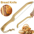 Niki | Sharp Serrated Knife for Baking with Wooden Handle