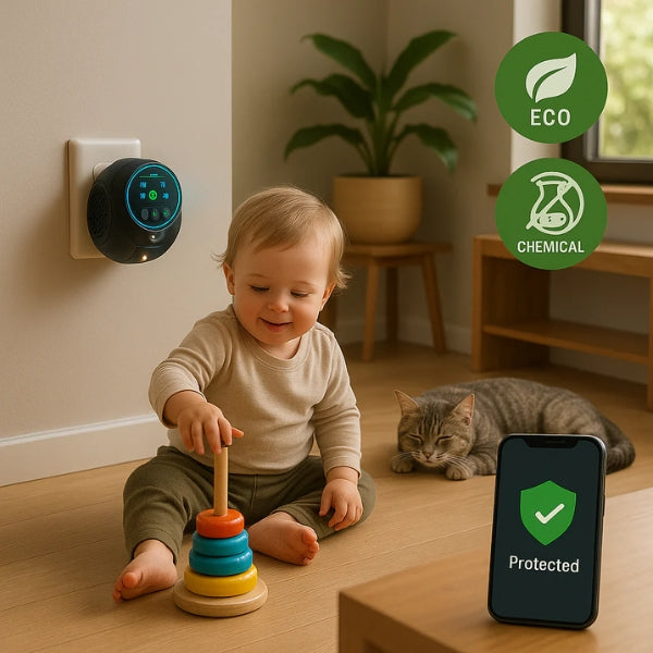 Niki | Ultrasonic Rodent Repeller | No Chemicals. Silent. 3200 sq ft.