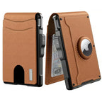 Niki | Pop Up aluminum bag Money Clip Slim Leather Slots Credit Card Holder RFID Blocking Bifold Minimalist Wallet