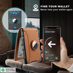 Niki | Pop Up aluminum bag Money Clip Slim Leather Slots Credit Card Holder RFID Blocking Bifold Minimalist Wallet