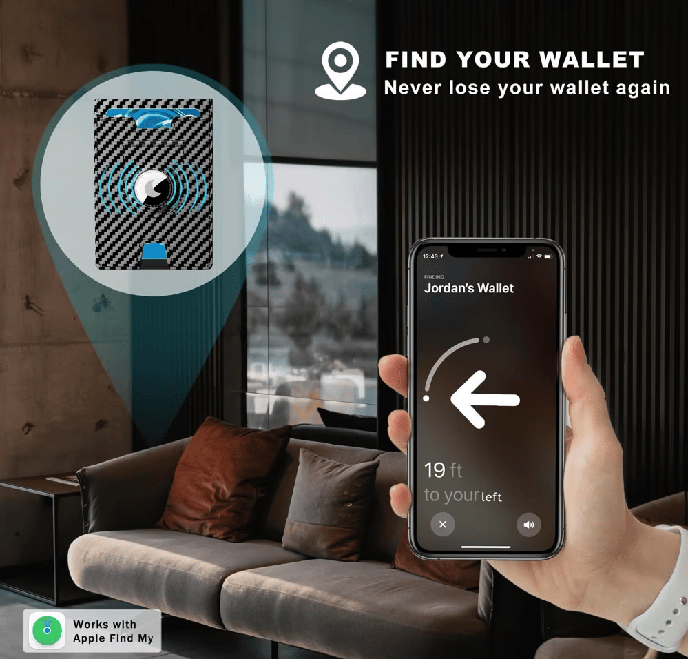 Niki | Pop Up aluminum bag Money Clip Slim Leather Slots Credit Card Holder RFID Blocking Bifold Minimalist Wallet