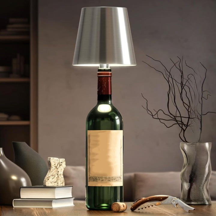 Niki | Bottle Lamp: Touch Control, Dimmable, Portable Light