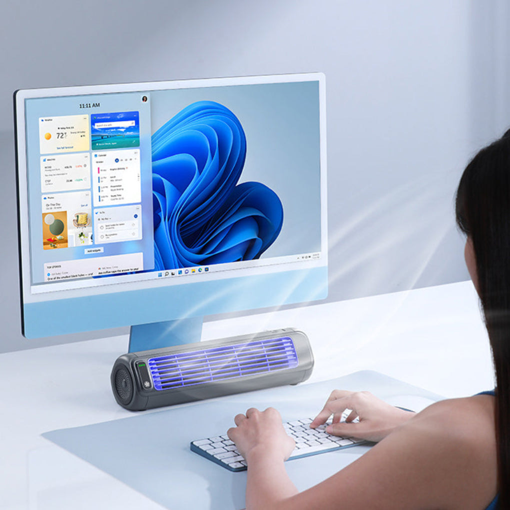 Portable Cooling Fan with Wireless Charging