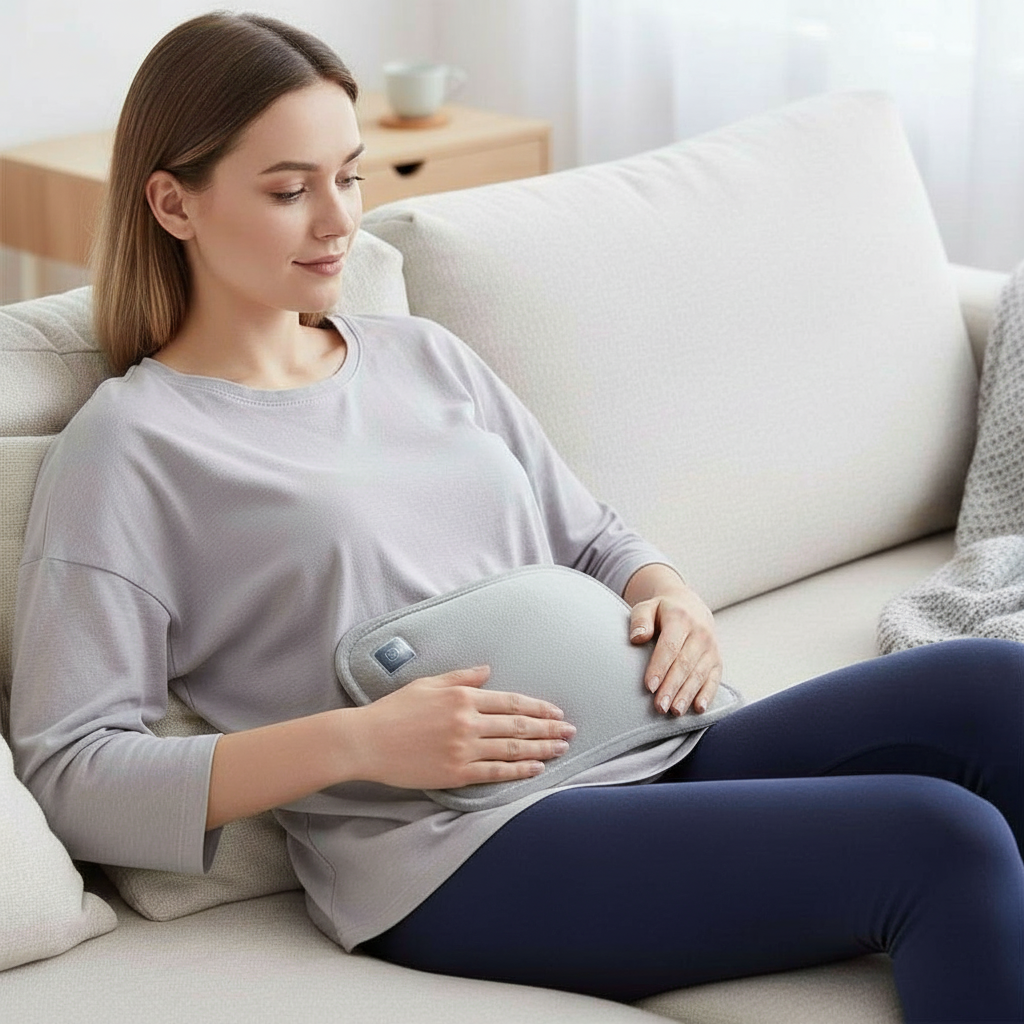 Niki | Portable Graphene Heating Pad | USB Rechargeable | 3 Temperature Levels | Ergonomic Hand & Belly Warmer | Includes Intelligent Auto Shut-Off
