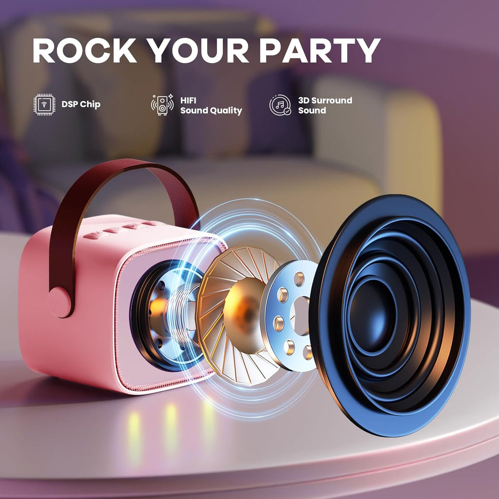 Niki | Veylo Portable Karaoke Speaker with 2 Wireless Mics