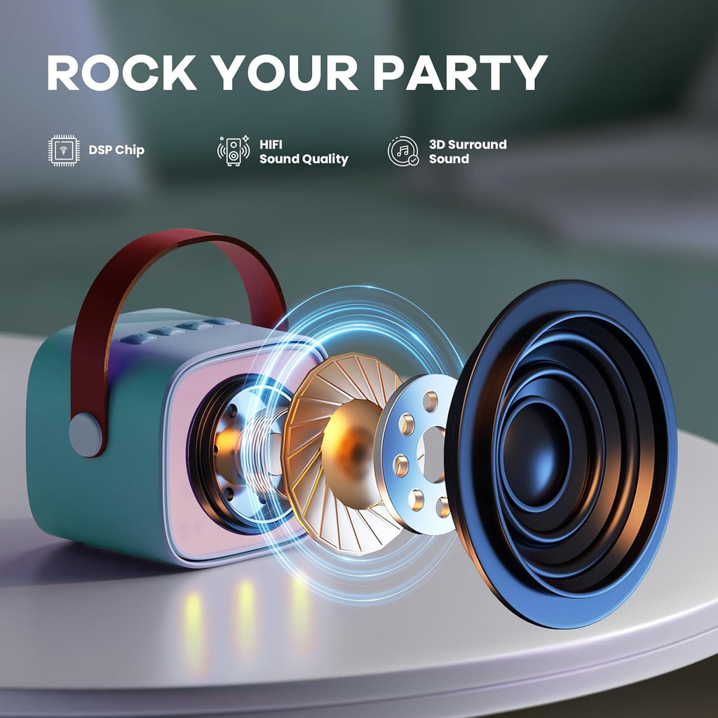 Niki | Veylo Portable Karaoke Speaker with 2 Wireless Mics