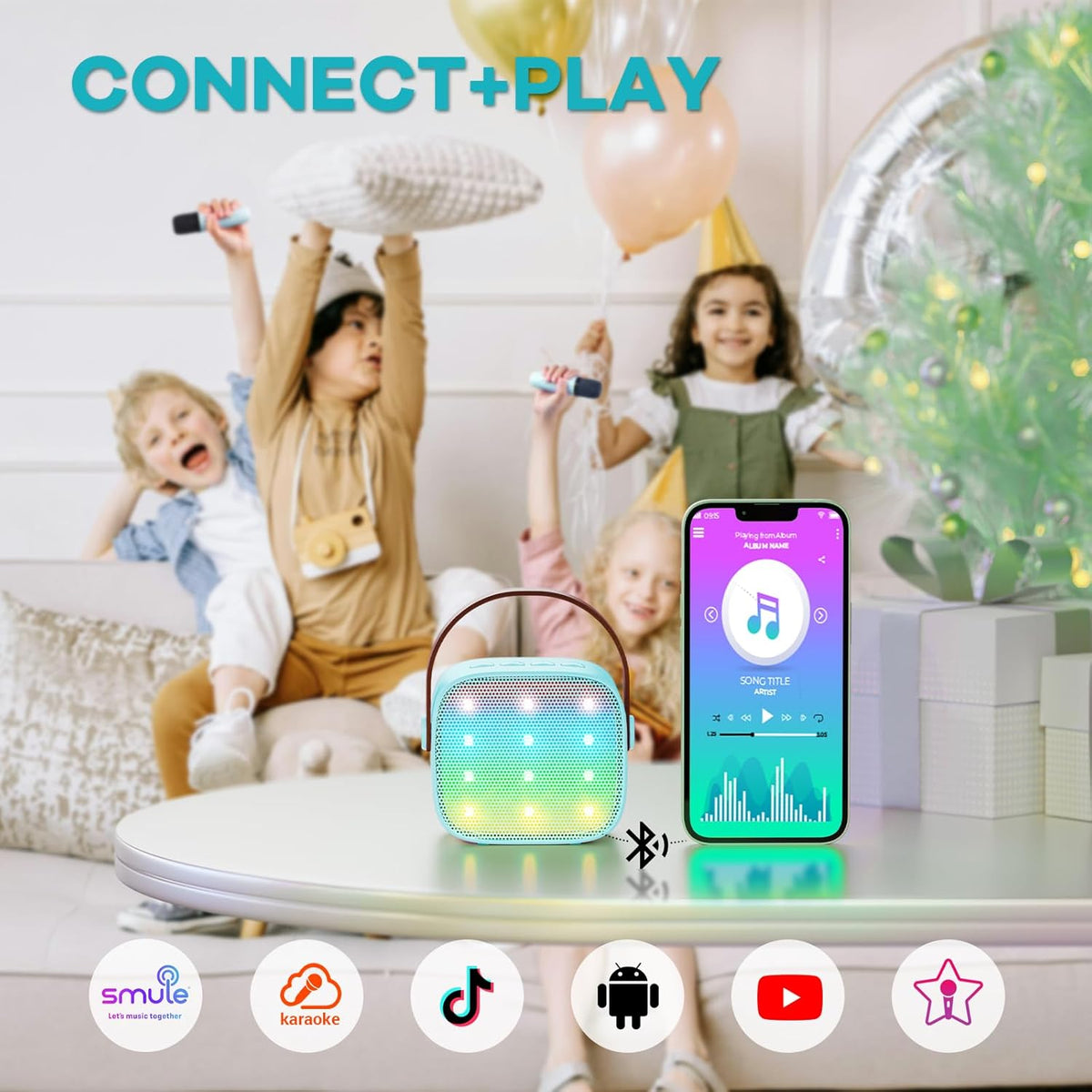 Niki | Veylo Portable Karaoke Speaker with 2 Wireless Mics
