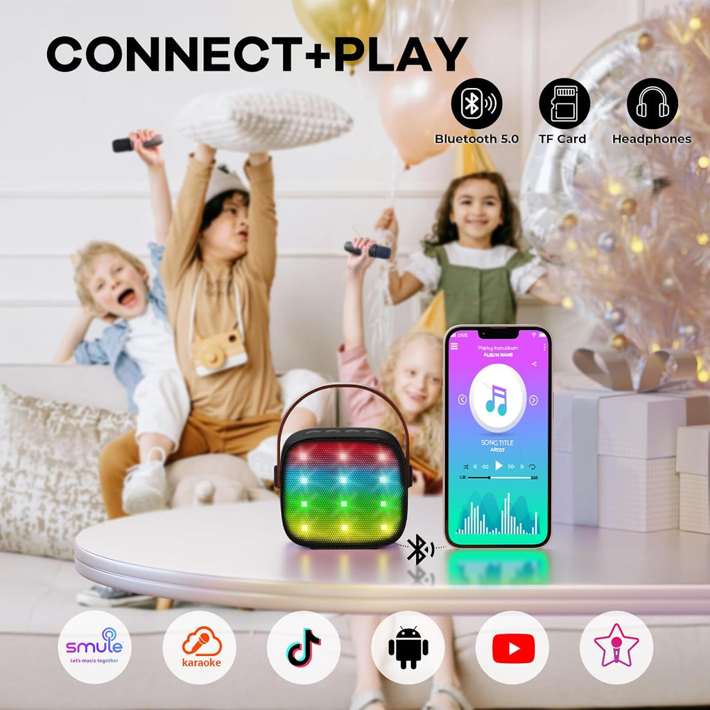 Niki | Veylo Portable Karaoke Speaker with 2 Wireless Mics