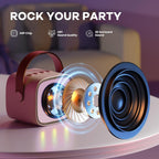 Niki | Veylo Portable Karaoke Speaker with 2 Wireless Mics