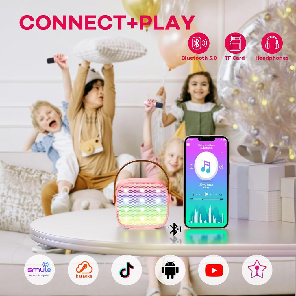 Niki | Veylo Portable Karaoke Speaker with 2 Wireless Mics