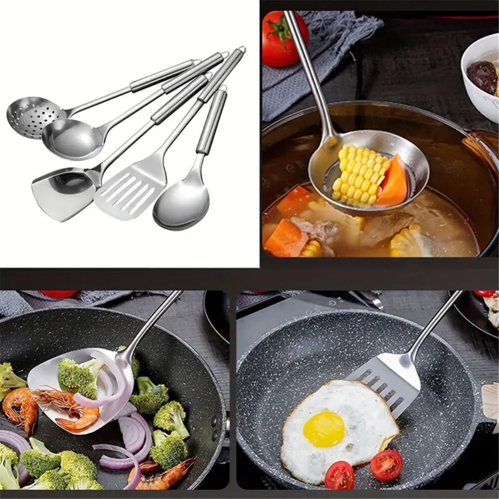 Niki | 5-Piece Stainless Steel Kitchen Tool Set