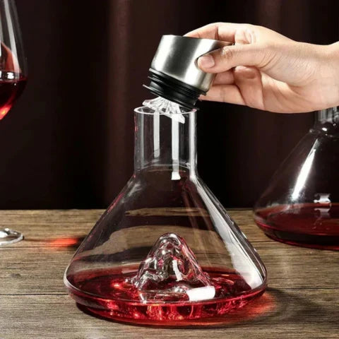 Niki | Premium Wine Decanter | Lead-Free Crystal with Rapid Aeration & Filtration for Enhanced Tasting Experience