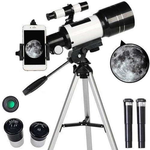 Niki | Astronomy Telescope | 70mm Aperture, 300mm Focus, Easy Setup