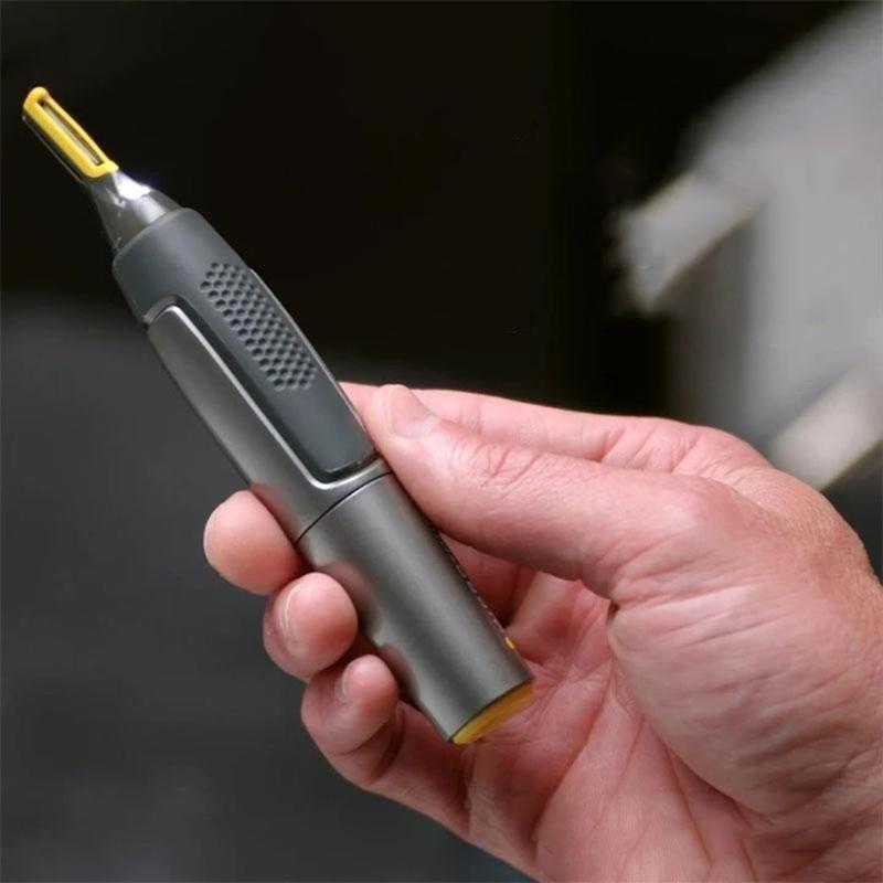 Niki | Professional Ultra-Thin Precision Trimmer | Titanium Stainless Steel Blades | Integrated LED Light | Micro-Oscillation Technology | For Nose, Ears & Contours