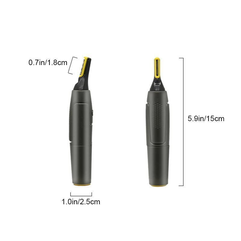Niki | Professional Ultra-Thin Precision Trimmer | Titanium Stainless Steel Blades | Integrated LED Light | Micro-Oscillation Technology | For Nose, Ears & Contours